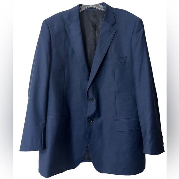 Richard Harris Core mens blazer suit jacket 100% wool size 40R/42R blue - Picture 3 of 6